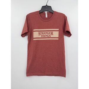 Stranger Things Retro Slim Fit Swag Tee Shirt Size S USA Netflix Bella Canvas Br